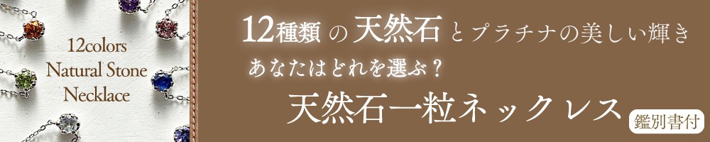 12種類の天然石一粒ネックレス