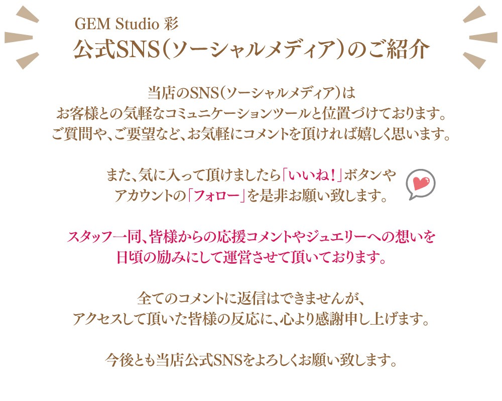 GEM Studio 彩公式SNS